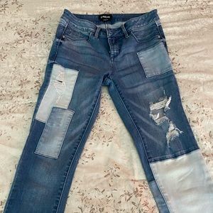 Unique ripped bebe denim jeans 👖